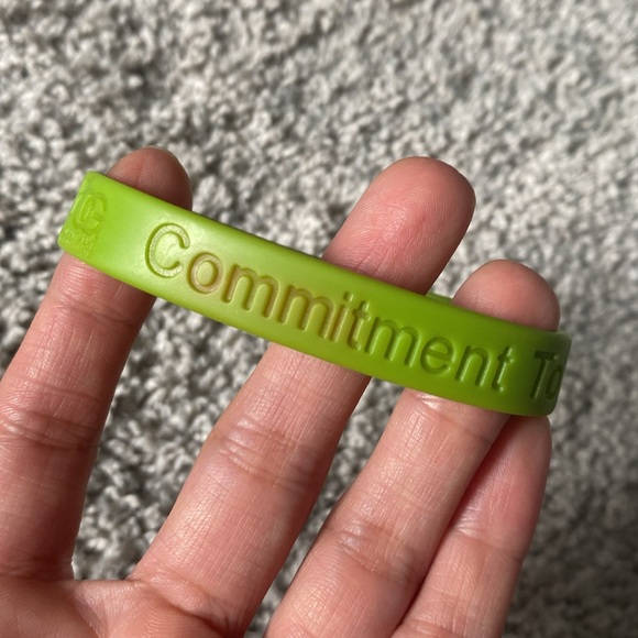 Bright green “Commitment to Graduate” silicone bracelet - Picture 10 of 15